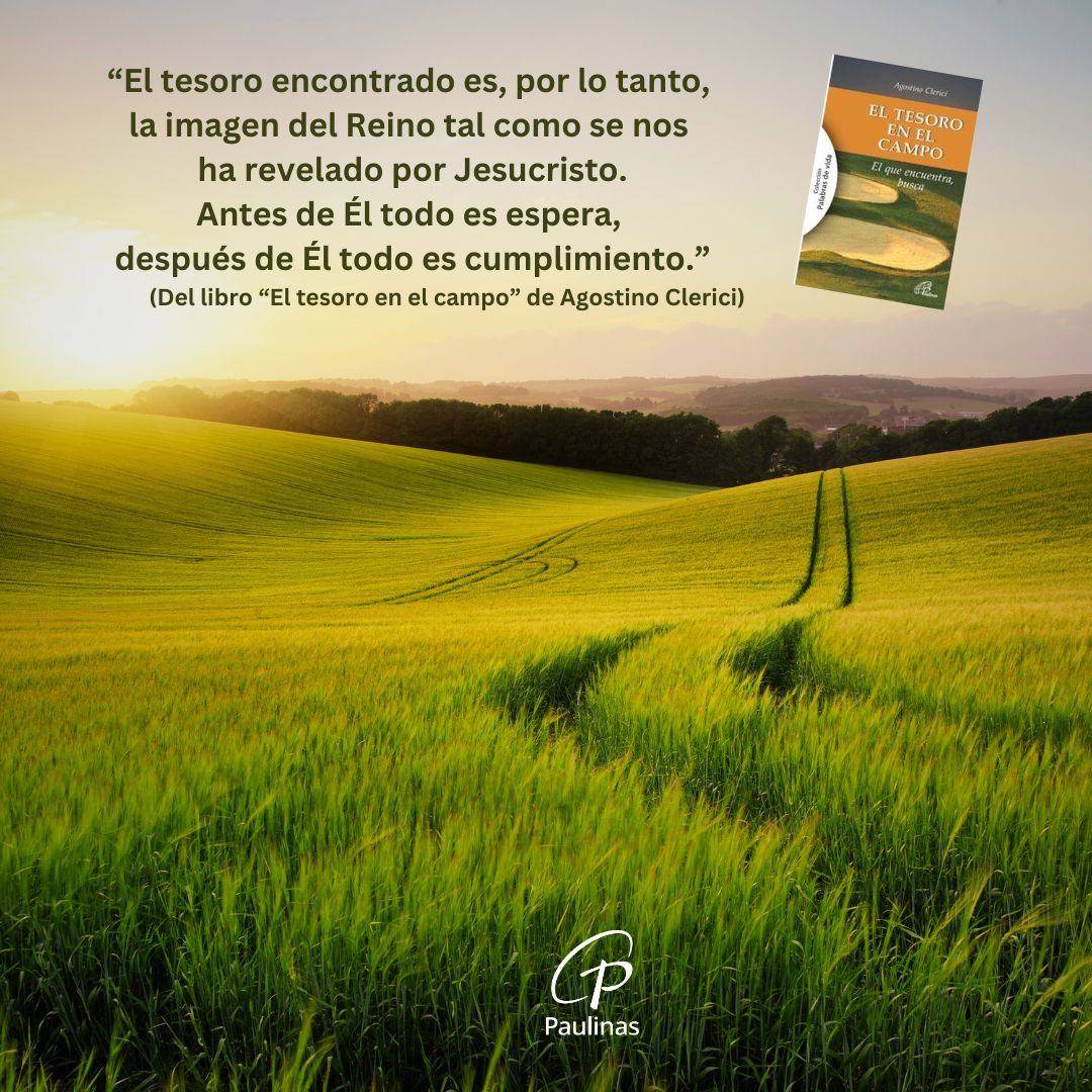 Este libro "El tesoro en el campo" presenta la parábola de Mateo (13,44) como la búsqueda de lo esencial en la vida, lo que da la verdadera alegría, por lo cual se es capaz de venderlo todo.

📚 Disponible en nuestra librería virtual:
libreriavirtual.paulinas.es/articulo/11405…