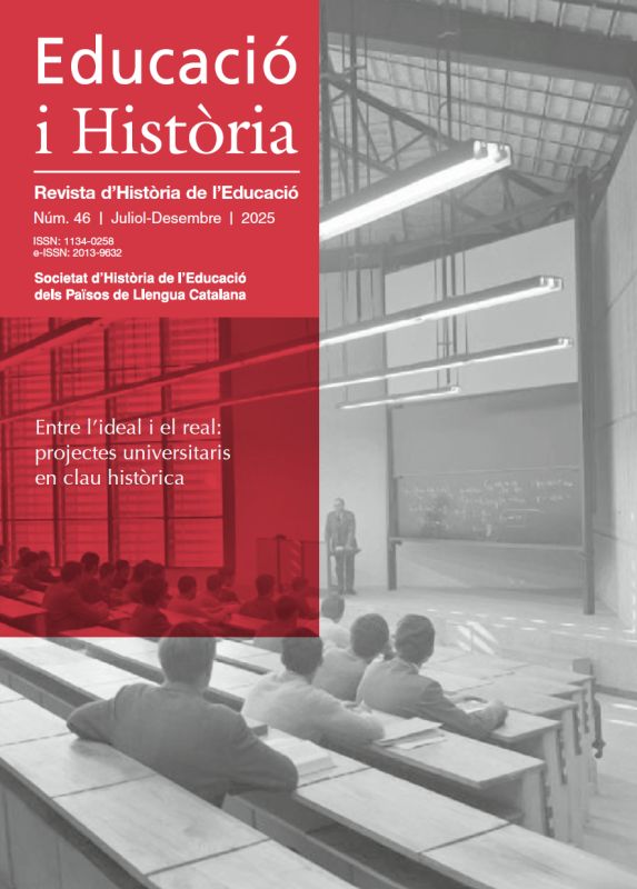 📖Se acaba de publicar el monográfico “Entre l'ideal i el real: projectes universitaris en clau històrica” coordinado por Sara González y Albert Cassanyes en el que se incluye el artículo del profesor Rafael Ramis, coescrito junto a Pedro Ramis👇 revistes.iec.cat/index.php/EduH…