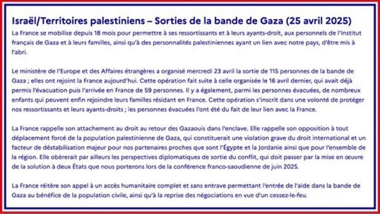 📢 Français, ouvrez les yeux.

Les réfugiés gazaouis 🇵🇸 accueillis sur le sol français par le Quai d’Orsay ne sont pas choisis au hasard. Ces individus sont triés sur le volet. Le pouvoir en place à Gaza, le Hamas, ne laisse partir que ceux qu’il autorise, et ce n’est pas par