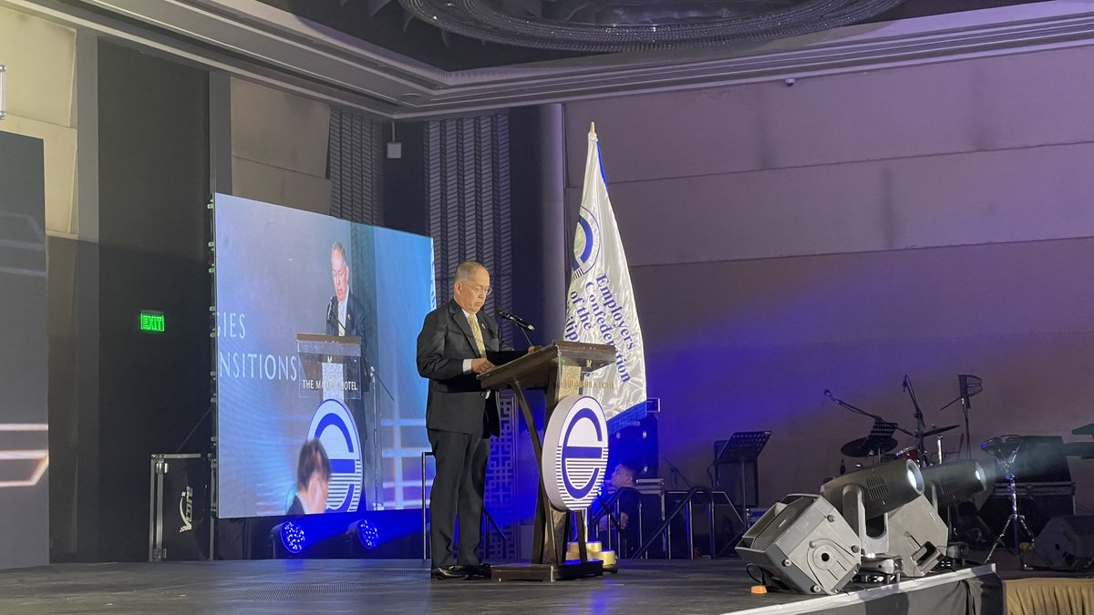 Hon. Bienvenido E. Laguesma, Secretary of the Department of Labor and Employment, delivers the Closing Keynote Address for #NCE46 💬
