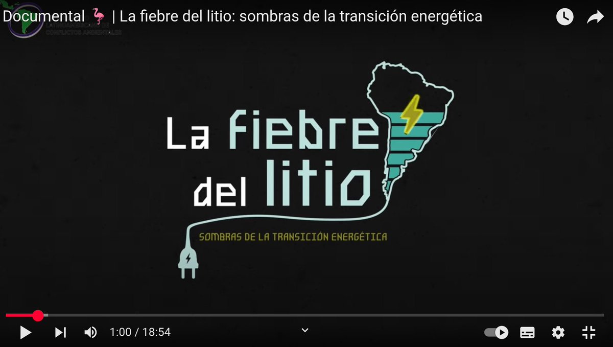 Comunidad EJS (@ejusticiasocial) on Twitter photo Documental recomendado. La Fiebre del Litio: Sombras de la Transición Energética
Via <a href="/olca_chile/">Obs. Latinoamericano de Conflictos Ambientales</a>
escuelasparalajusticiasocial.net/documental-la-… Documental recomendado. La Fiebre del Litio: Sombras de la Transición Energética
Via <a href="/olca_chile/">Obs. Latinoamericano de Conflictos Ambientales</a>
escuelasparalajusticiasocial.net/documental-la-…