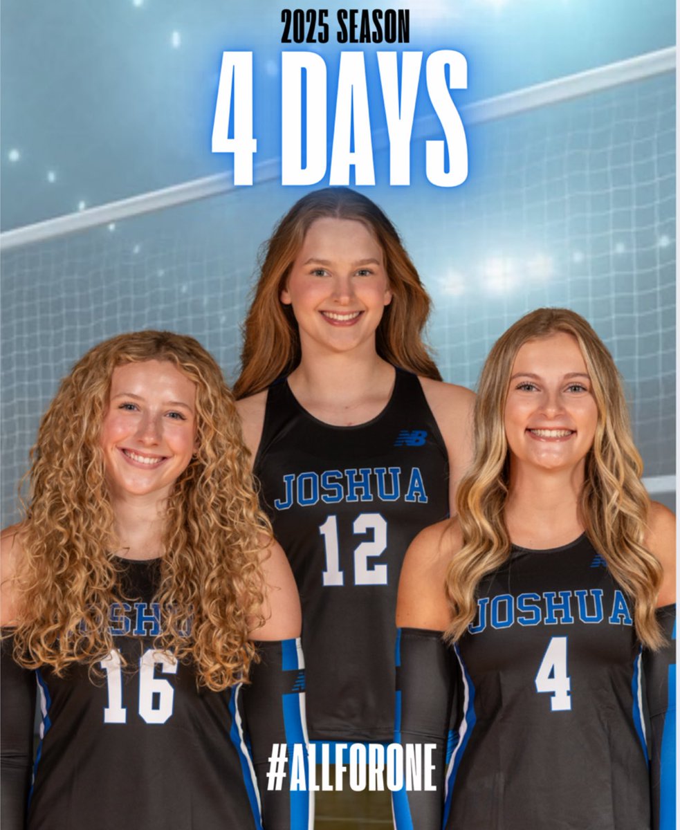 4 DAYS! 

Meet some of our Juniors! 

#4- Ruby Vincent 
#12- Braedyn Holland 
#16- Madi Lacey 

#ALLFORONE 💙