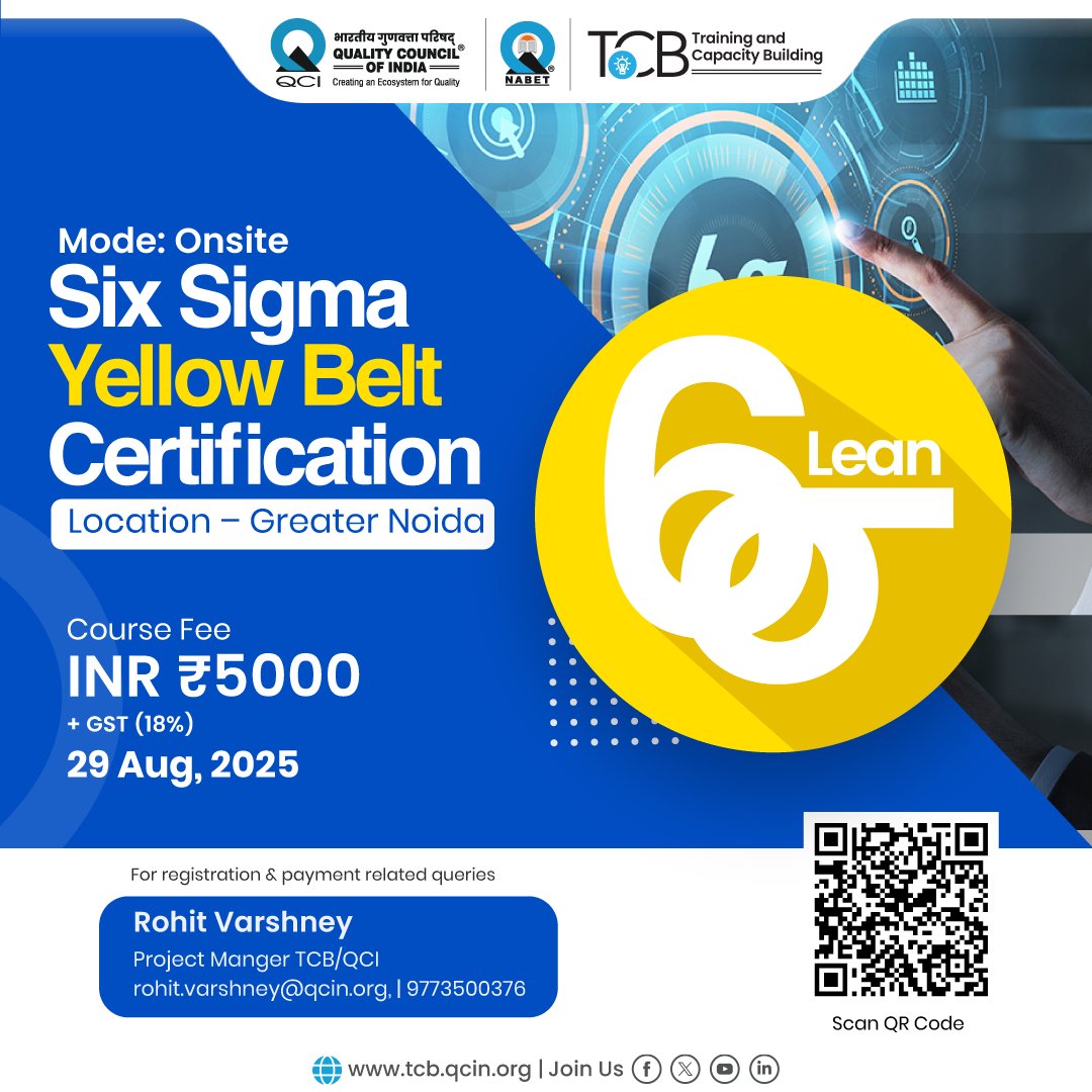 Boost Your Career with Six Sigma Yellow Belt Certification!

Ready to make a real impact in your workplace? Our Six Sigma Yellow Belt Certification training is your essential first step into the powerful world of process improvement.