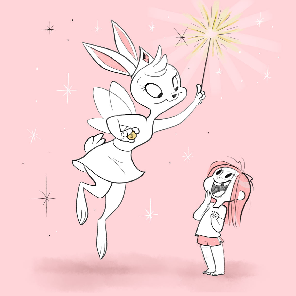 JoTheZette's tweet photo. My littlest has been on a tooth-losing streak, and has decided she would rather be visited by the Tooth Bunny.
#ToothFairy #loosetooth #characterart #animationartist #cartoon https://t.co/pZCFUWEFtS