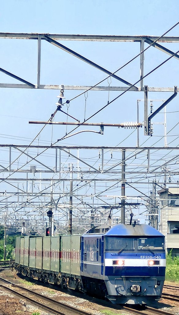 EF210とコキ107 交検】EF210+lコキ107「50周年記念カラー」 | 日常と、鉄道模型