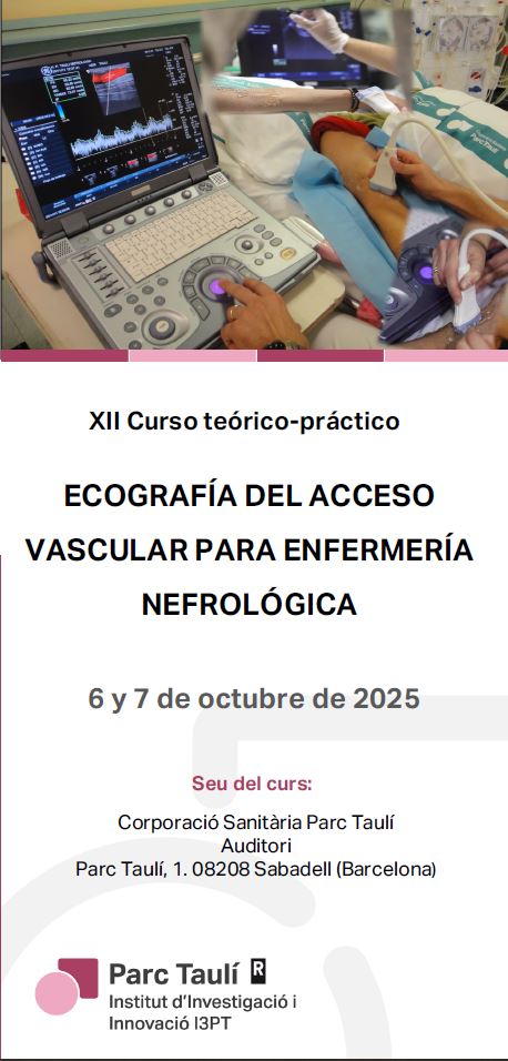 Jose Ibeas (@joseibeas1) on Twitter photo 📢XII Curso de Ecografia del Acceso Vascular para ENFERMERIA NEFROLOGICA de <a href="/parctauli/">Consorci Corporació Sanitària Parc Taulí</a>
✍️Abierta inscripción!
🗓️6-7 Octubre 2025
📌Teoría
✅Física e instrumentación
✅Todo en patología y flujo
📌Práctica
✅Diagnóstico
✅Seguimiento
✅Punción
👉tauli.cat/hospital/image… 📢XII Curso de Ecografia del Acceso Vascular para ENFERMERIA NEFROLOGICA de <a href="/parctauli/">Consorci Corporació Sanitària Parc Taulí</a>
✍️Abierta inscripción!
🗓️6-7 Octubre 2025
📌Teoría
✅Física e instrumentación
✅Todo en patología y flujo
📌Práctica
✅Diagnóstico
✅Seguimiento
✅Punción
👉tauli.cat/hospital/image…