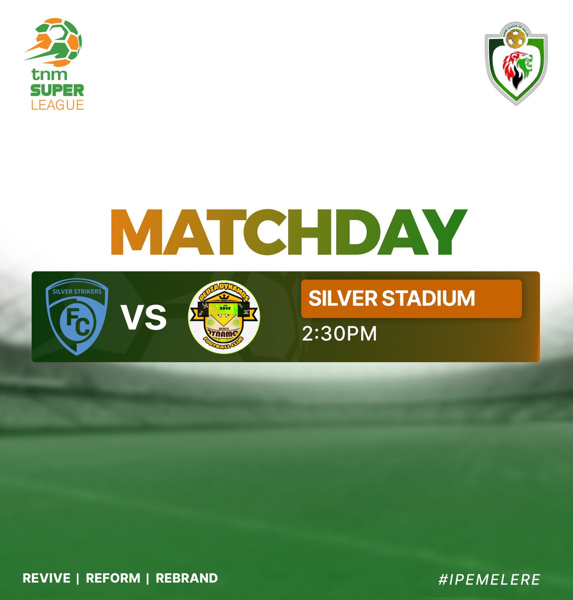 Three important points are on the line⚽⚽⚽Who will secure a win today????
#matchday 
#ipemelere 
#TNMSuperLeague 
#malawitopflightleague
