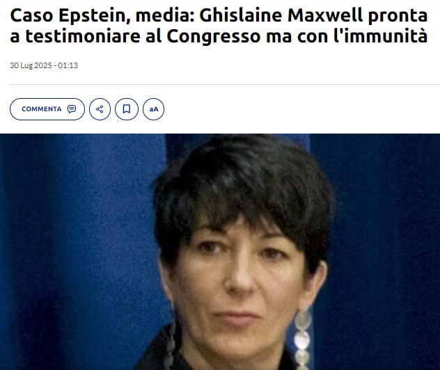 Bayanov74's tweet photo. #ATTENTIONE! #GhislaineMaxwell (ex complice di #Epstein), si è offerta di testimoniare davanti al #Congresso, ma ad alcune condizioni, tra cui l'immunità.. #JamesComer (presidente della commissione di vigilanza della Camera) ha citato #Maxwell a deporre in agosto..
Gli avvocati https://t.co/cc9N3vJTRs