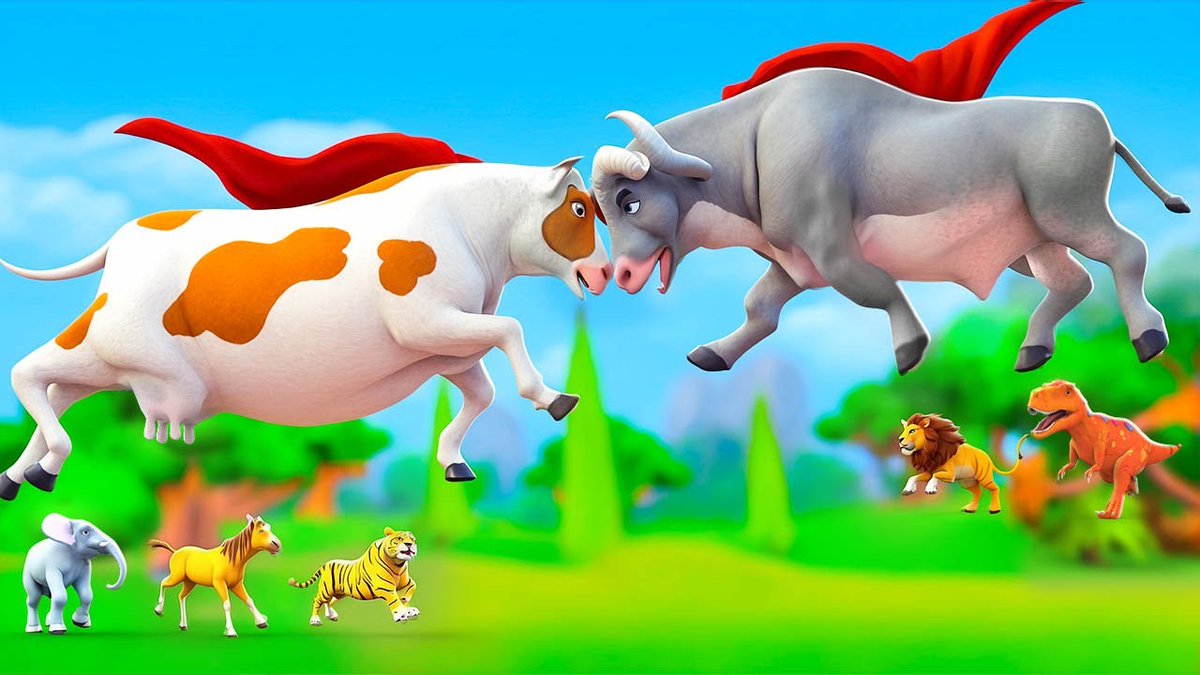 hypergamezplay's tweet image. Farm Battle! Super Cow Takes on Super Buffalo - Who Wins? youtu.be/xdMcxX-n0K0?si… via @YouTube 
#SuperCow, #SuperBuffalo, #FarmBattle, #AnimalClash, #EpicShowdown, #FarmAdventure, #CowVsBuffalo, #BarnyardBattle, #AnimalFight, #WhoWillWin
