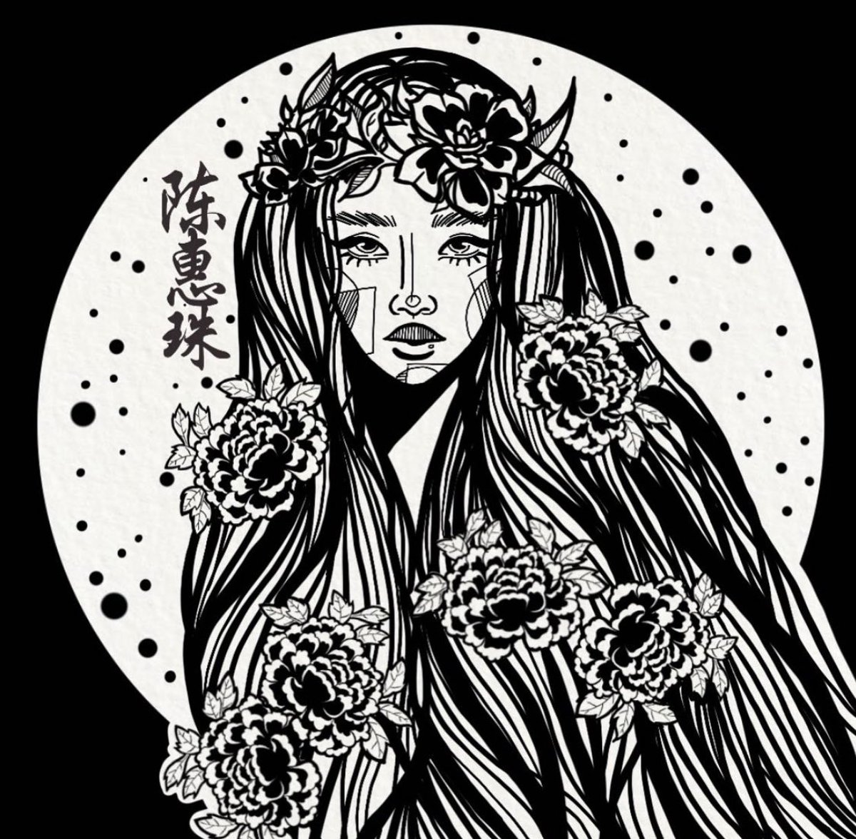 Thank you Haylee for this beautiful portrait with my Chinese name 💗