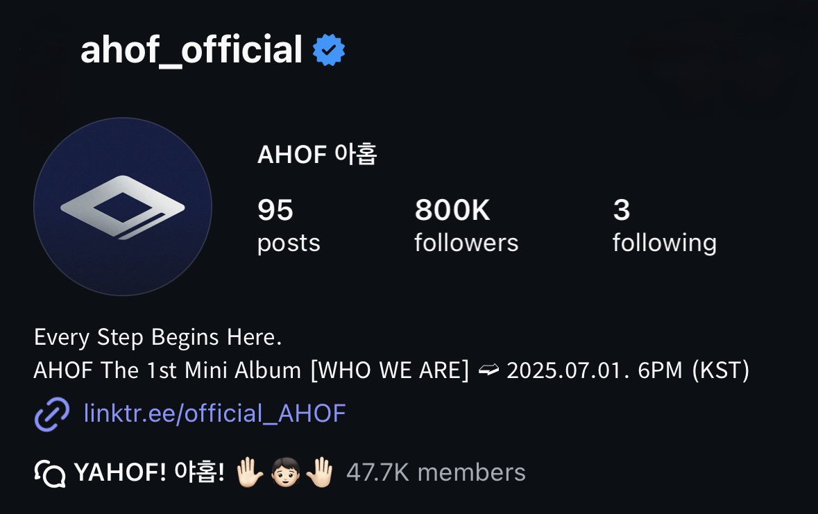 AHOF Charts tweet media