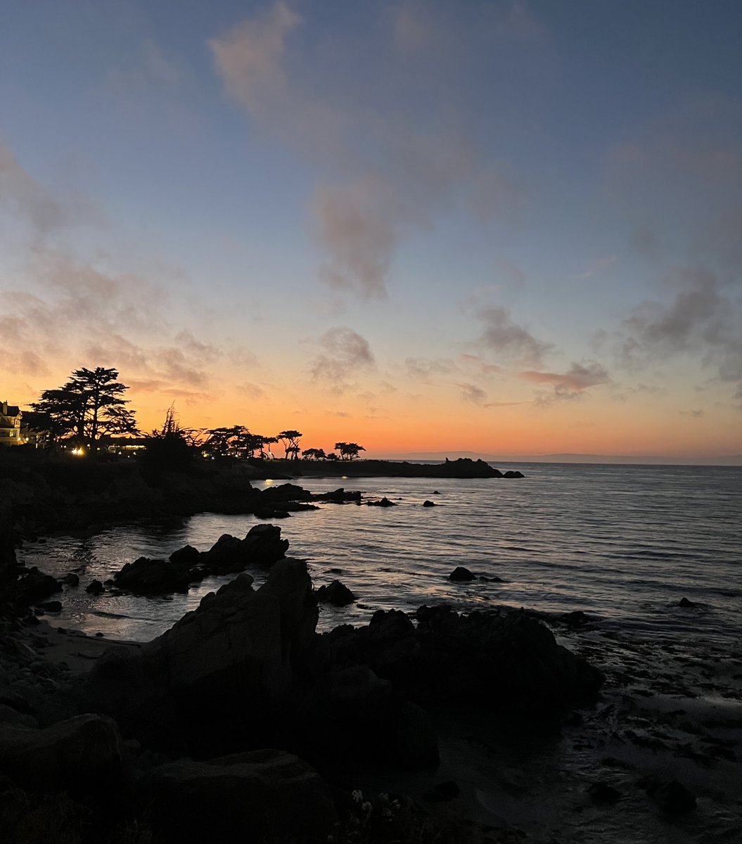 calm before the uncertain pacific grove monterey california  #tsunamiwatch 🌊