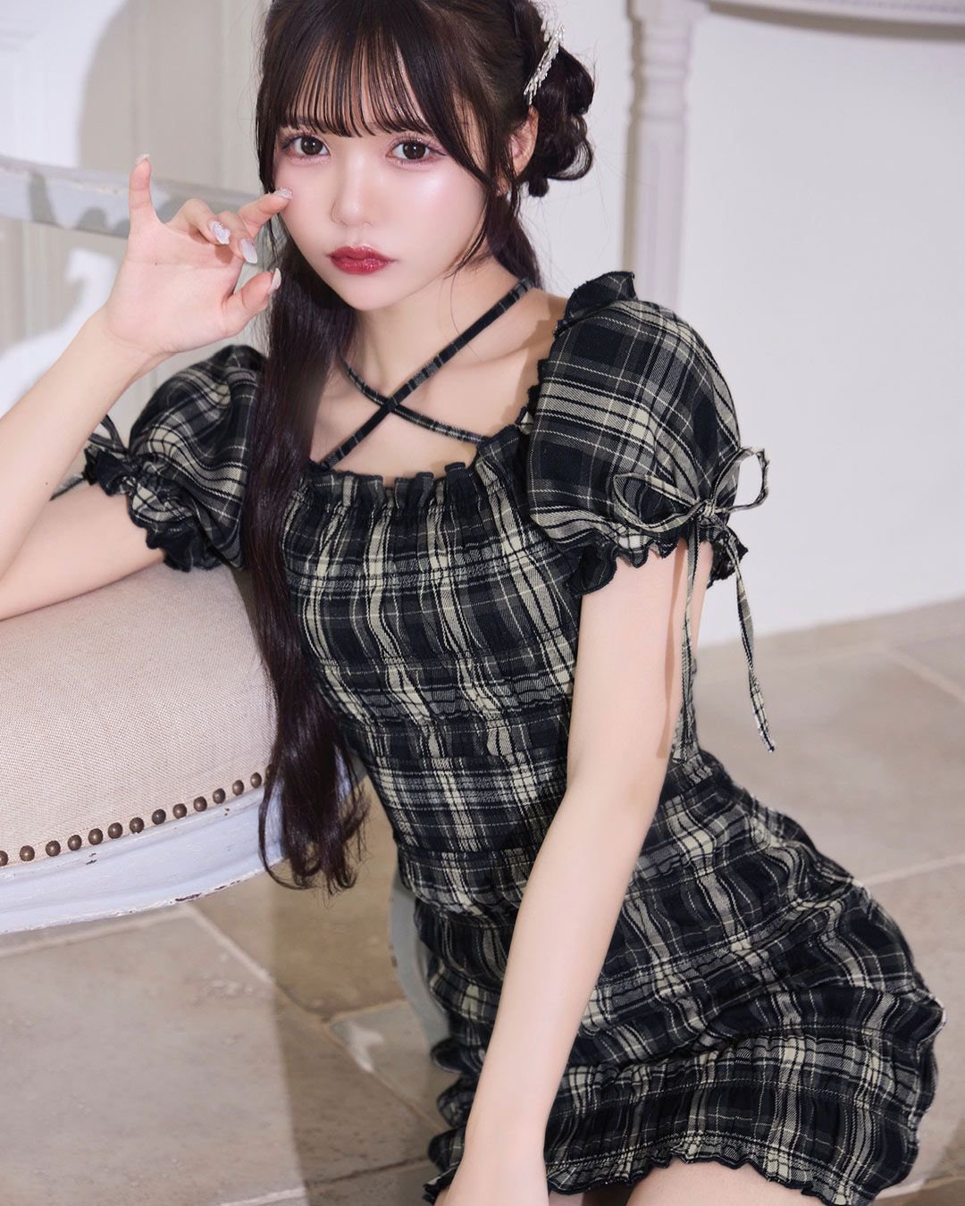 michellMacaron - michellMacaron ニットポンチョ michellMacaron - michellMacaron ふわふわニットトップス 新品