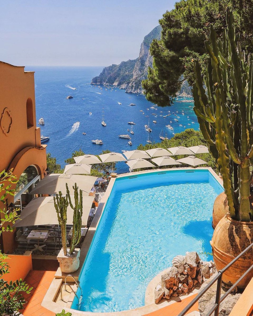 Pool views to die for! Capri, Italy