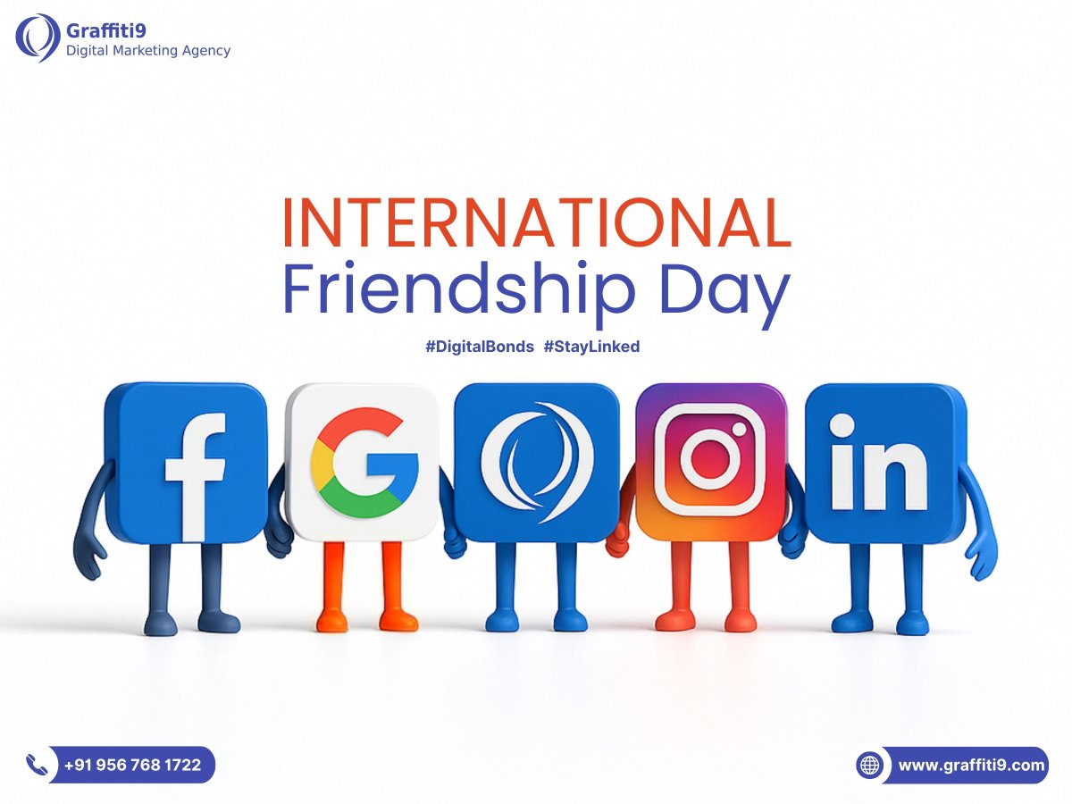 Graffiti9Agency's tweet image. Together, we grow, connect, and inspire. 🤝
This Friendship Day, we celebrate the digital bonds that bring people—and platforms—closer.
#InternationalFriendshipDay #DigitalBonds #StayLinked #Graffiti9
