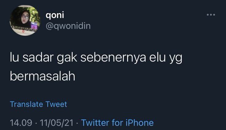 maaf ya emang aku yg bermasalah