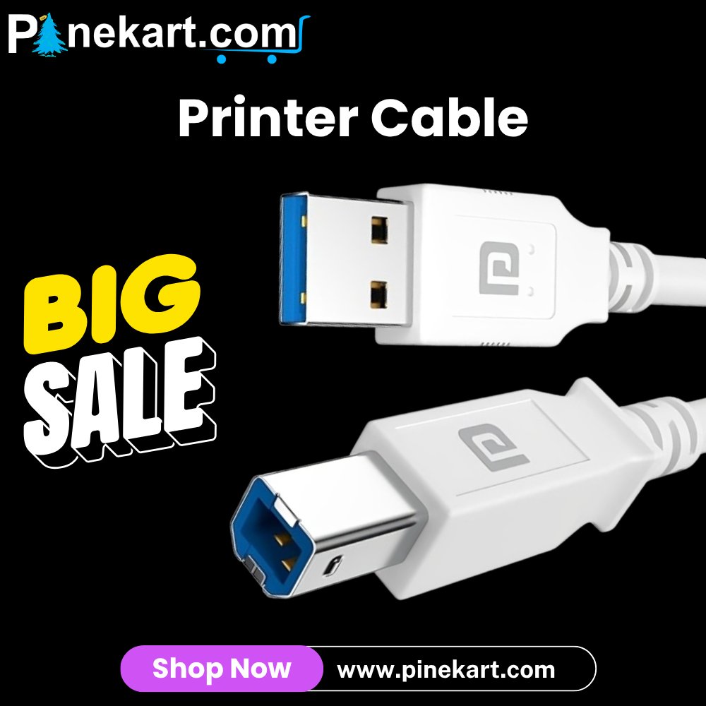 PineKart's tweet image. High-Speed Printer Cable – Big Sale On Now!
Click to buy now - shorturl.at/QPOgY
#PrinterCable
#USBCable
#HighSpeedCable
#TechAccessories
#CableForPrinter
#PrintSmart #BigSale
#LimitedOffer
#ShopNow
#DealsOfTheDay
#TechSale
#ElectronicsSale