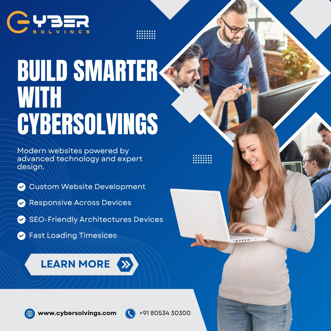 _cybersolvings_'s tweet image. Want a website that works smarter, looks better, and grows your business?
At CyberSolvings, we build modern, tech-powered websites that leave a strong impression.
👉cybersolvings.com
#WebsiteDesign #SmartWebSolutions #CyberSolvings #ModernWebsites #TechDriven