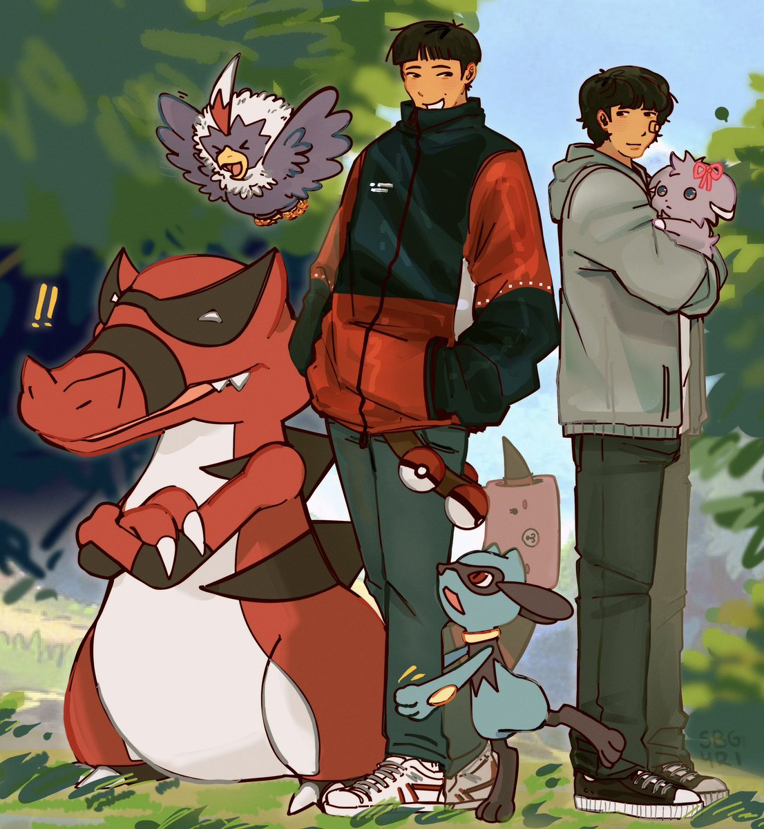 shse Pokémon au where suho is a trainer who takes in any Pokémon who want to battle and sieun just wants the best for his one Pokémon and together they travel around the regions 

  #shse #whc