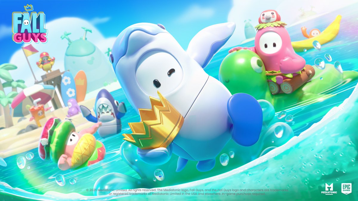 🚧 Mise à jour – La dernière mise à jour de Fall Guys « Marées tropicales » débloque le framerate du jeu sur Nintendo Switch 2 pour lui permettre de tourner à 60 images par seconde.