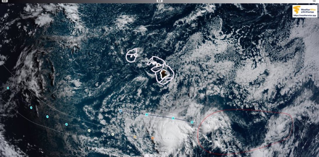 Something extremely rare is about to happen in the Pacific Ocean. 

In just a few hours, a tsunami will pass directly beneath a major hurricane.