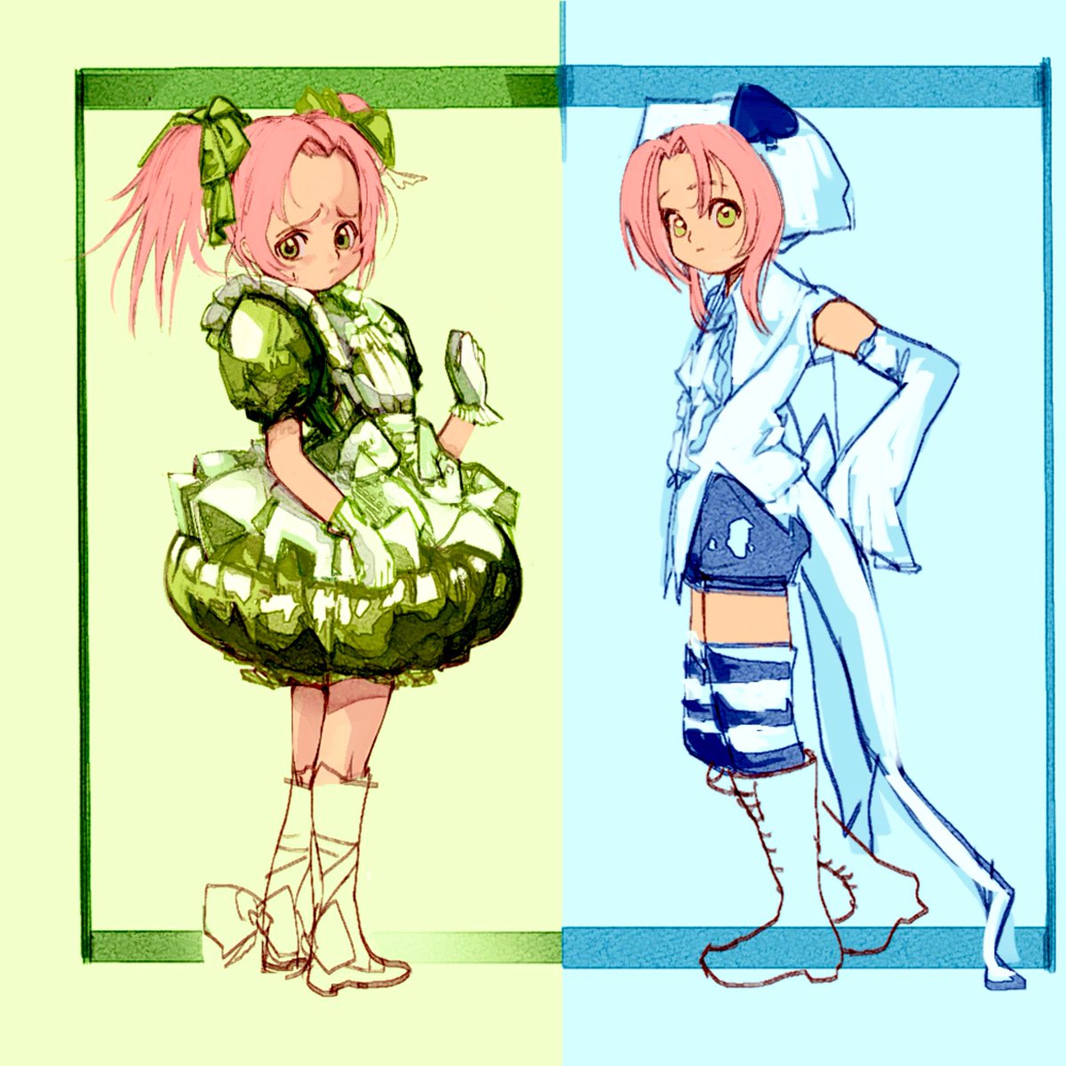 Toropeenie's tweet image. I don’t think I’ll finish this (☘️ + ♠️) #sakuraharuno #nart