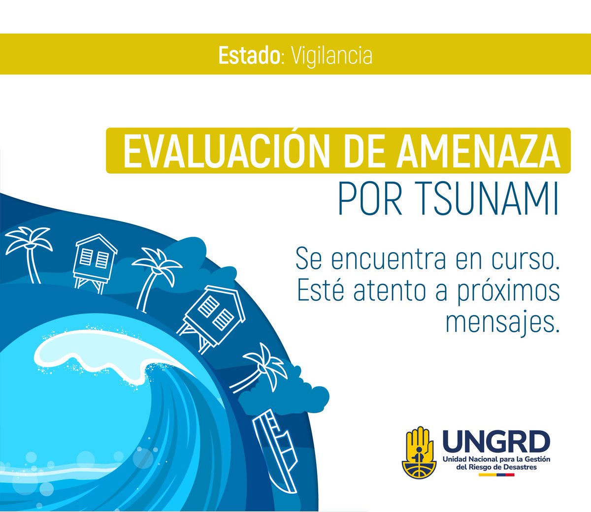 UNGRD🇨🇴 (@ungrd) on Twitter photo 🚨 La <a href="/Dimarcolombia/">DimarColombia</a> evalúa la posibilidad de amenaza por #tsunami 🌊 para la costa #Pacífica de #Colombia 🇨🇴, tras un #sismo de magnitud 8.8 frente a la costa este de #Kamchatka, #Rusia. 🚨 La <a href="/Dimarcolombia/">DimarColombia</a> evalúa la posibilidad de amenaza por #tsunami 🌊 para la costa #Pacífica de #Colombia 🇨🇴, tras un #sismo de magnitud 8.8 frente a la costa este de #Kamchatka, #Rusia.