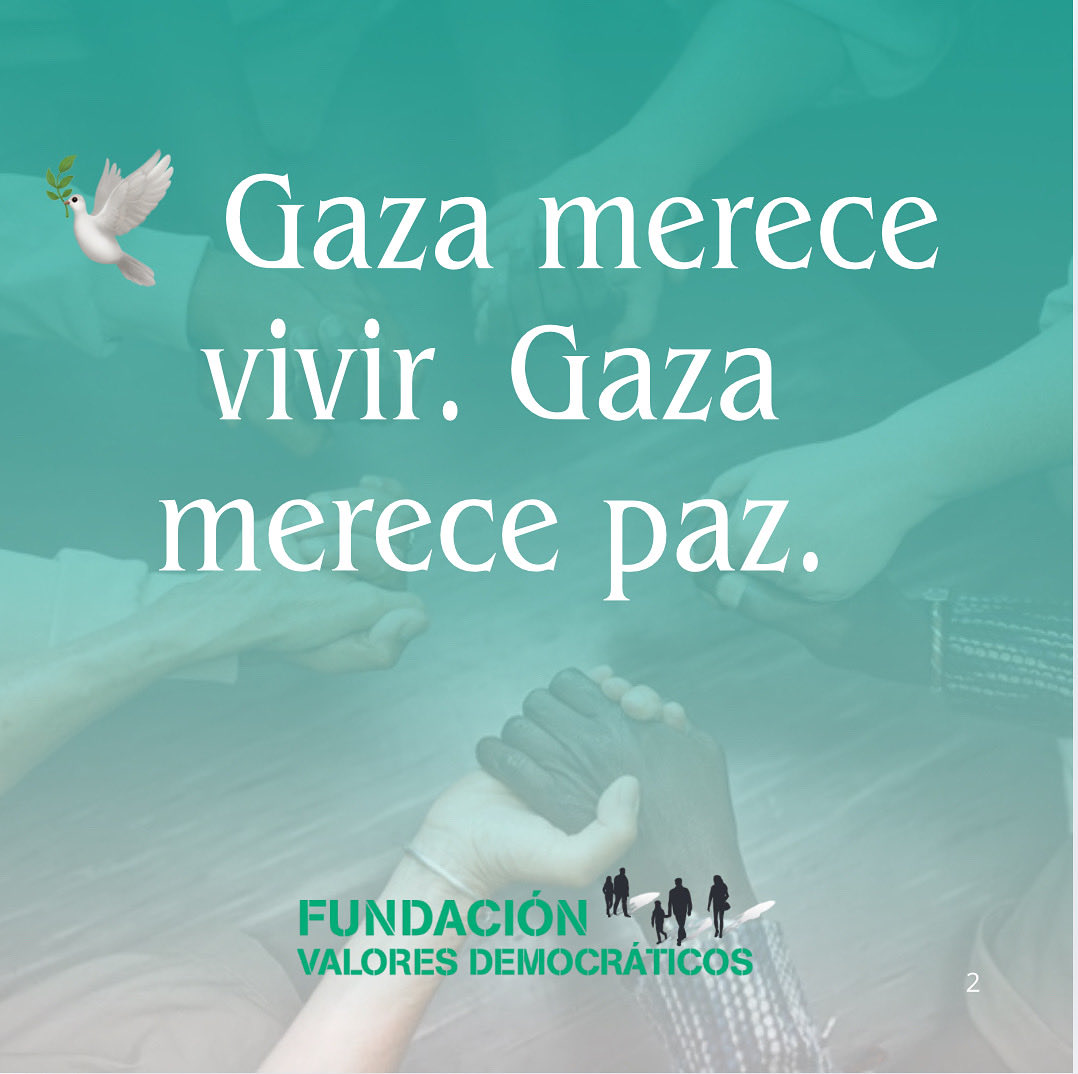 Condenamos la violencia indiscriminada, el castigo colectivo y la deshumanización del otro. La defensa de los valores democráticos exige coherencia: defender la dignidad humana siempre, para todos.
#ValoresDemocráticos #Gaza #DerechosHumanos #Paz #JusticiaParaTodos #Dignidad