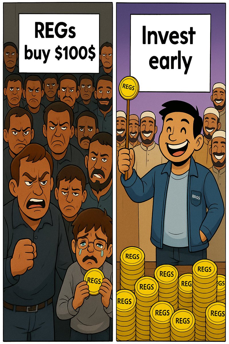 A_L_S_D_R_NT13 (@thenam2013) on Twitter photo $REGs🔥 There are Two Types of People in Crypto:
👎 Late $REGs Buyers are Crying at $100.
💪 Early SDA Investment Legends Win at Owning Thousands of $REGs Tokens.
💸 $REGs is the Key.
🚀 Don't Be the One on the Left...
Be the Next Millionaire on the Right 👉
#REGs <a href="/Fawadsaddat11/">Fawad Saddat (اہل بیت)</a> $REGs🔥 There are Two Types of People in Crypto:
👎 Late $REGs Buyers are Crying at $100.
💪 Early SDA Investment Legends Win at Owning Thousands of $REGs Tokens.
💸 $REGs is the Key.
🚀 Don't Be the One on the Left...
Be the Next Millionaire on the Right 👉
#REGs <a href="/Fawadsaddat11/">Fawad Saddat (اہل بیت)</a>