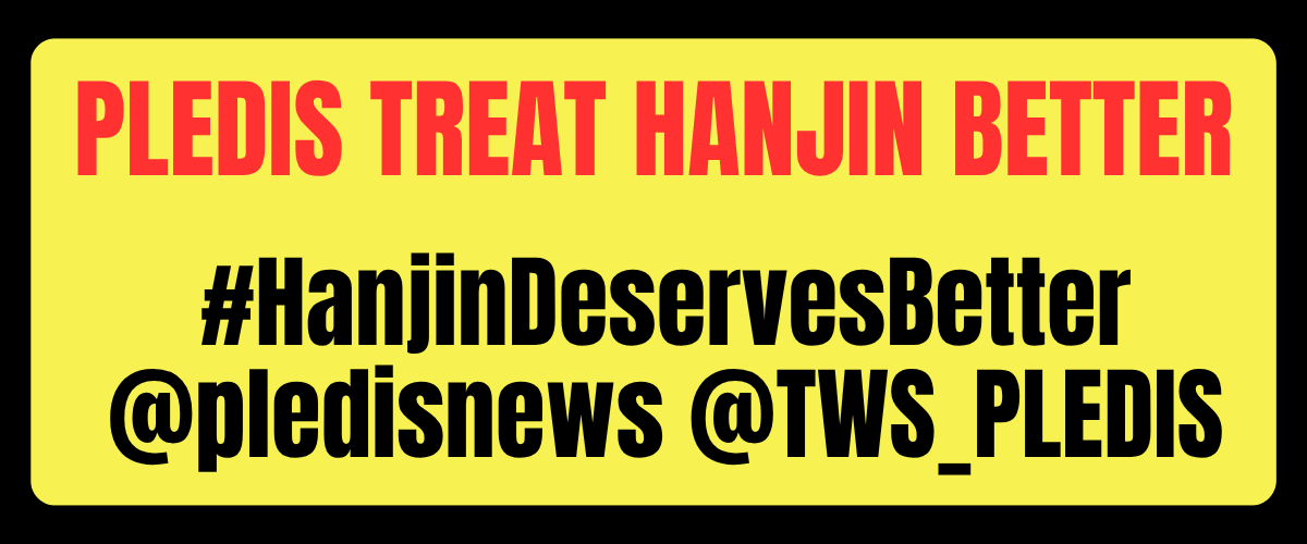 🚨 MASS HASHTAG EVENT

Round 1 has started! Let PLEDIS know about our concerns.

REPLY WITH THE TAGS + RT POSTS
🎯 200 comments, 200 likes, 50 rts, 50 qrts
ℹ️ Add photos, gifs or comments to avoid spam

PLEDIS TREAT HANJIN BETTER
#HanjinDeservesBetter
<a href="/pledisnews/">PLEDIS ENTERTAINMENT</a> <a href="/TWS_PLEDIS/">TWS</a>