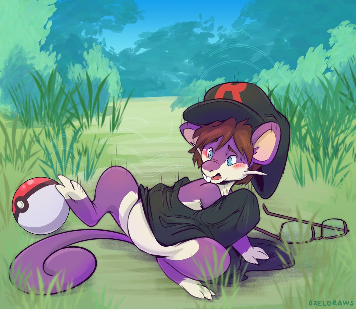 Art Fight attack on <a href="/Shrubie_Fox/">Soft Fren Shrubie</a> 
#transfur #TFTuesday