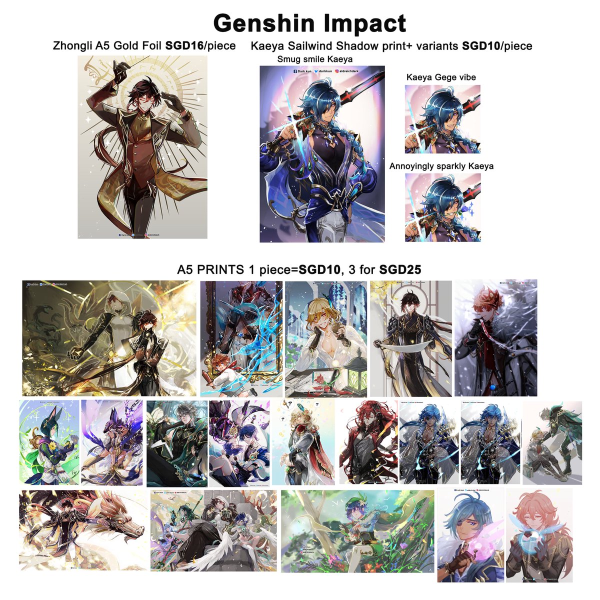 aldreichd's tweet photo. AFACSF catalogue Part 3
#afacsfsg2025 #afacsf #GenshinImpactfanart #FGO #BSD https://t.co/APsr5VFASR