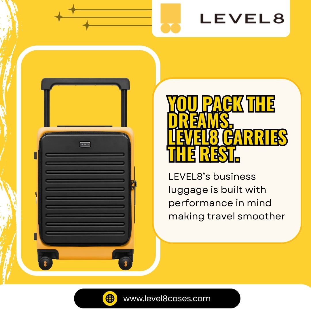 Command respect from baggage claim to boardroom.

Your suitcase should work as hard as you do. 💼

LEVEL8’s business luggage is built with performance and precision in mind—making travel smoother and success sharper.

👉 Explore more: level8cases.com

#BusinessTravel