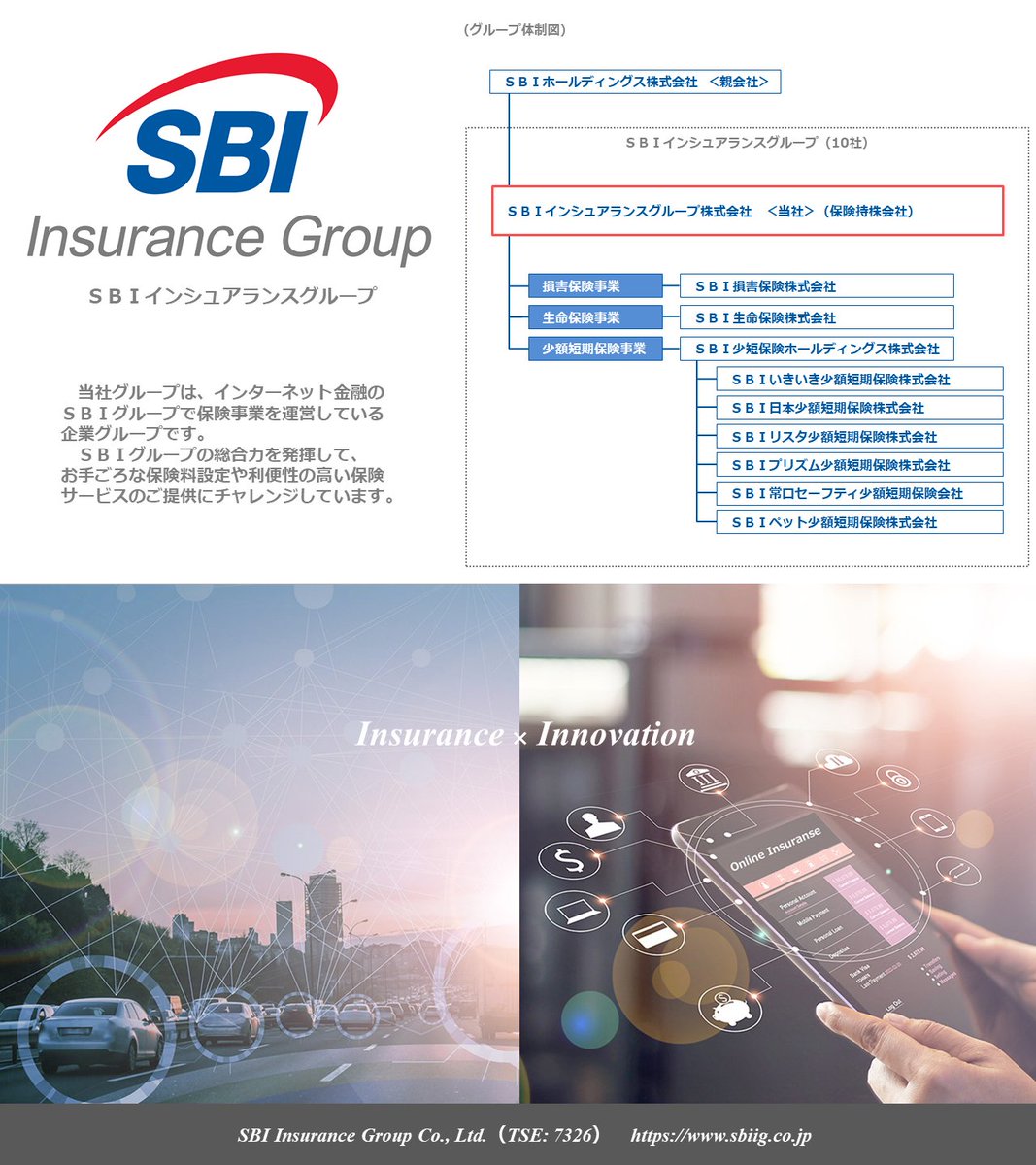 SBIインシュアランスグループ(株)（7326）IR・広報【公式】 (@SBIIG_IRPR) / Posts / X