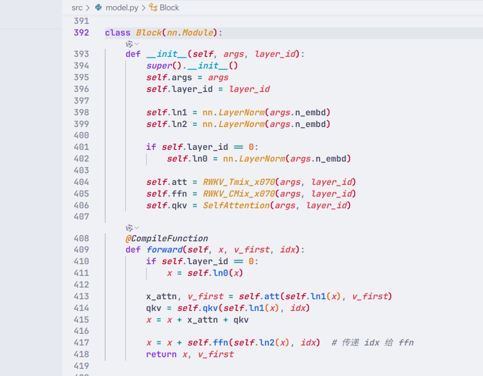 AlicLi711029's tweet photo. The MiniRWKV_7 with Self-Attention hybrid architecture 0.1B parameter model is under experimentation.🤗

Here is its pre-training loss chart (after numerous failures😢).

I anticipate its performance.😎 https://t.co/QnSuTPVu8G