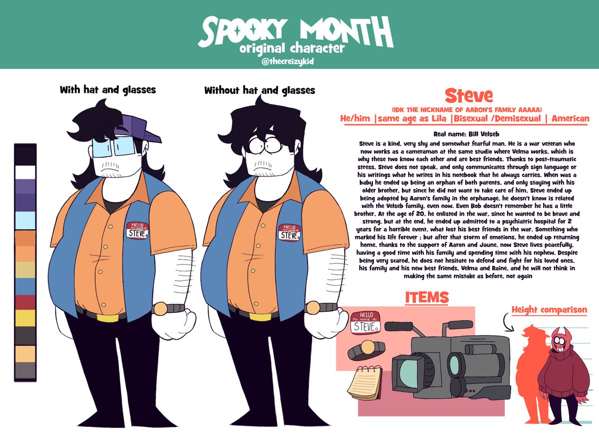 ☆SPOOKY MONTH OC'S REFERENCE SHIFT *ੈ✩‧₊˚

I FINALLY DONE TO MAKE THE REFERENCE SHIFT, NOW THEY LOOK MORE DECENT YAY🎉🎉🎉🎉
Meet the periodist, the cameraman and...  a graveddiger??
ANYWAYS, "The researchers" are here!
･°˖✧◝(⁰▿⁰)◜✧˖°.

#spookymonth #spookymonthoc