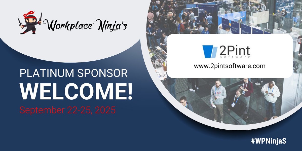 wpninjasummit's tweet photo. We’re excited to welcome 2Pint Software once again as a Platinum Sponsor of the Workplace Ninja Summit 2025 in Baden!

Check them out: https://t.co/j3rtiksScl
#WPNinjaS #2PintSoftware https://t.co/AIVLR78DPi