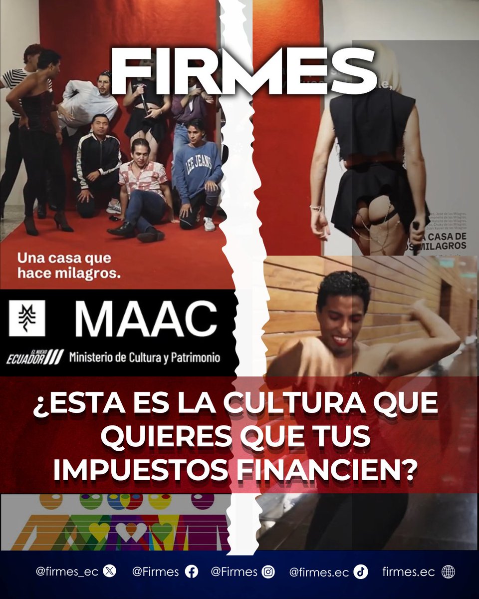 TUS IMPUESTOS FINANCIAN LA AGENDA LGTB EN EL MAAC

El Museo Antropológico y de Arte Contemporáneo (MAAC) de Guayaquil, dependiente del Ministerio de Cultura y Patrimonio promociona en sus redes sociales la exposición «La Casa de los Milagros» que invita al público a talleres