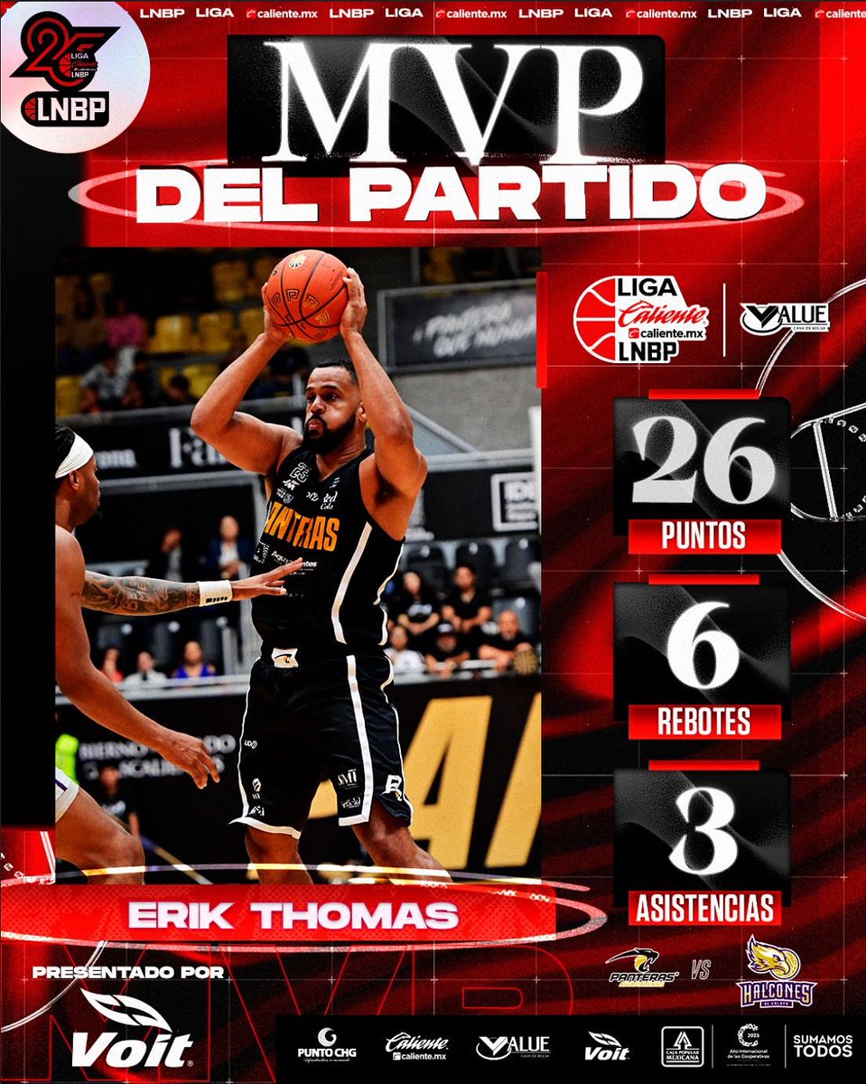 Liga Caliente.mx LNBP (@lnbpoficial) on Twitter photo MVP DEL PARTIDO
Liga Caliente.mx LNBP π₯π
#MarcandoLaDiferencia #Temporada2025
<a href="/calientesports/">Caliente Sports</a> @puntochg @valuegf <a href="/CajaMexicana/">Caja Popular Mexicana</a> <a href="/voit_mx/">Voit</a> MVP DEL PARTIDO
Liga Caliente.mx LNBP π₯π
#MarcandoLaDiferencia #Temporada2025
<a href="/calientesports/">Caliente Sports</a> @puntochg @valuegf <a href="/CajaMexicana/">Caja Popular Mexicana</a> <a href="/voit_mx/">Voit</a>