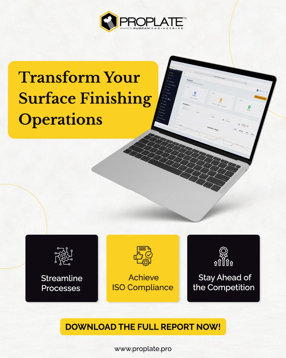 Proplate_Pro's tweet image. 💼 Achieving ISO compliance has never been easier!
Want to see how it works? Read our latest report and learn how our solutions help you optimize operations and achieve ISO certification with ease!
🔗lnkd.in/dzJYMwHH

#PROPLATE #PlatingAnodizingSoftware