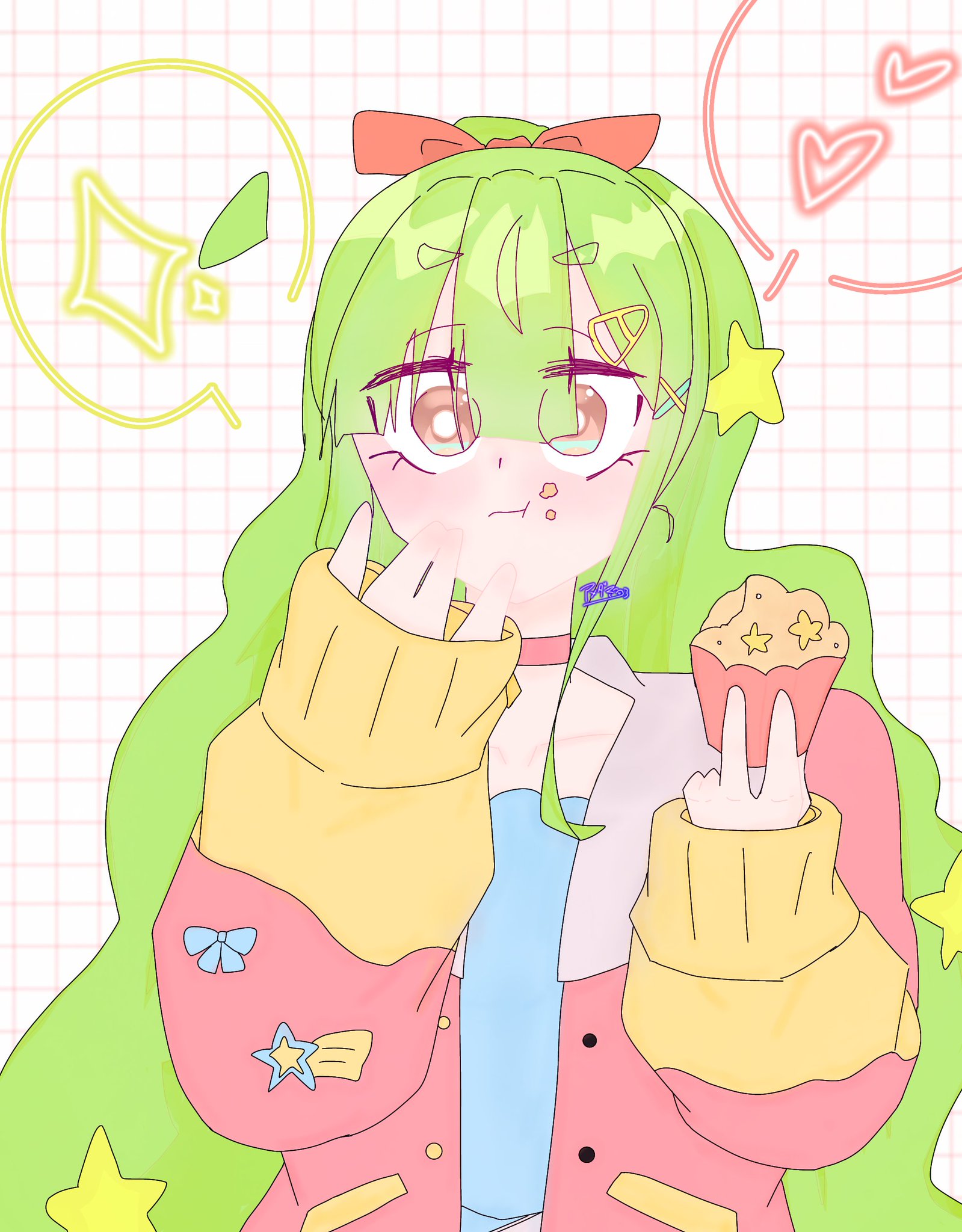 飴玉　絵本キャラクターラフスケッチ３種 たまごっち！（1） ラブリンとメロディっちの出会い