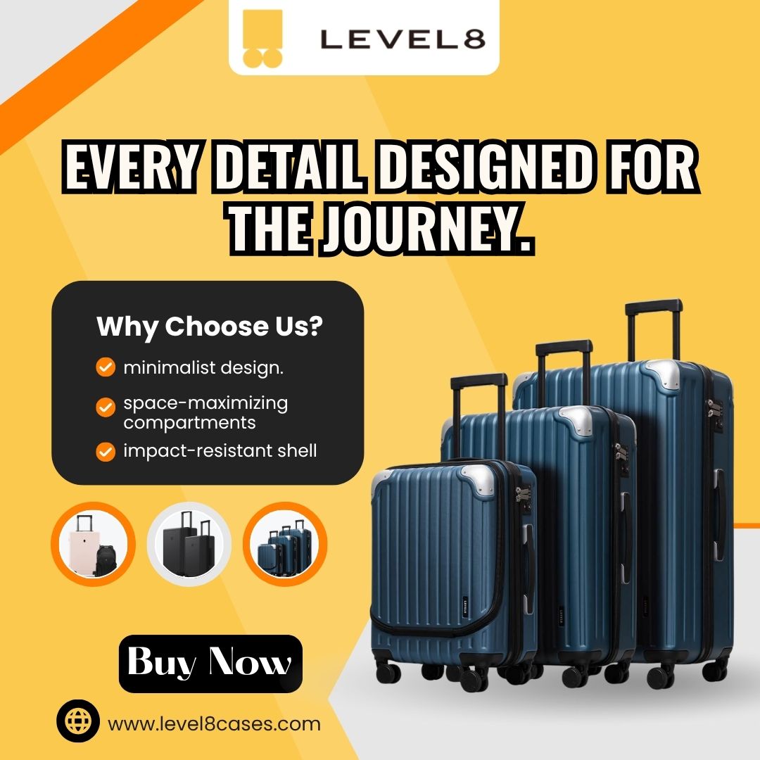 Every detail designed for the journey.

Why settle for basic when you can LEVEL8?

With ultra-lightweight materials, smooth-glide wheels, and minimalist perfection, this is luggage redefined. 🖤

👉 Tap in: level8cases.com

#LEVEL8Cases #JetSetLife #LuggageUpgrade