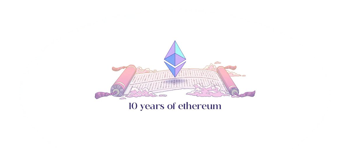 2015 年 7 月 30 日，以太坊区块链诞生了。

生日快乐 ETH！🎂

来免费 Mint 以太坊十周年纪念 NFT！
ethereum.org/zh-tw/10years/