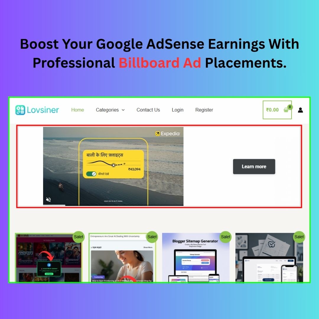 Researchtech2's tweet image. Lovsiner AdSense Booster (WordPress Plugin + License Key)

Boost Your AdSense Earnings With 5 Smart Ad Types: Floating, Page, Skyscraper, Billboard &amp;amp; Outstream Video. Fully Responsive

Lovsiner AdSense Booster (WordPress Plugin + License Key)
lovsiner.com/product/adsens…