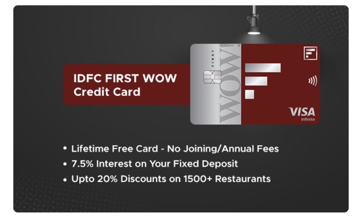 JangwanChirps's tweet photo. @Zer0H_13 @imYadav31 You can get a FD based card like this one to build your credit score.
Here's the link to apply for your reference:
https://t.co/mRV6c8UEPE https://t.co/M6BUDCoGak