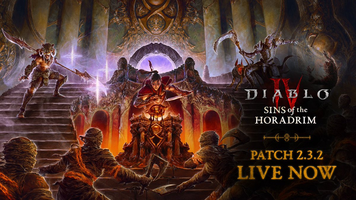 playdiablo_jp's tweet photo. #ディアブロIV パッチ2.3.2がリリースされました。 

詳細はWEBをチェック✅
https://t.co/rSVrOuwIB6 https://t.co/9tQ2NhxZRp