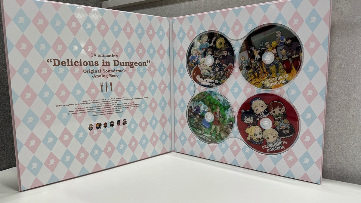 🍄＜劇伴レコード デザイン中… TVアニメ「#ダンジョン飯」 オリジナル