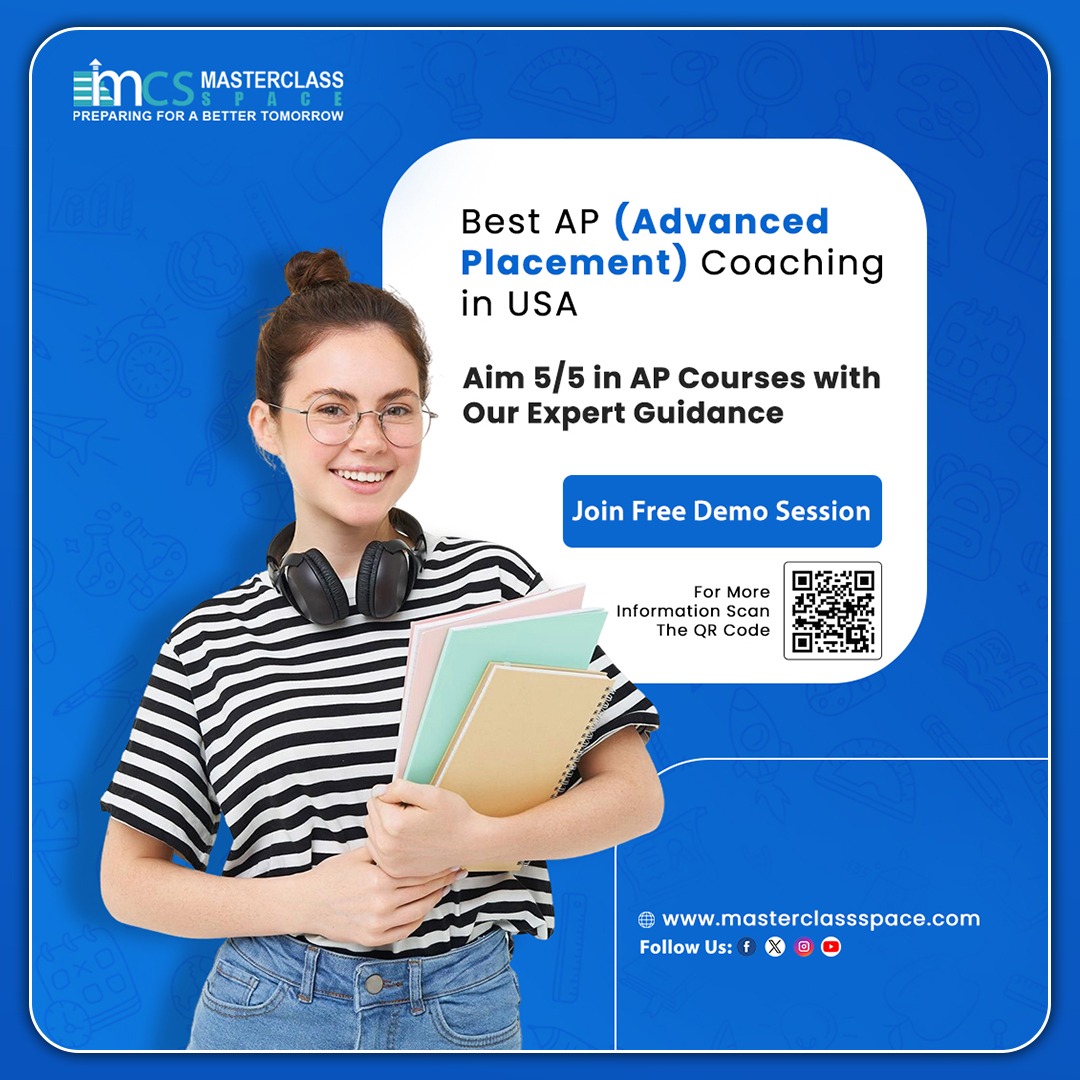 MasterclasSpace's tweet image. 🎯 Crack AP Exams with Confidence!
Are you aiming for a perfect 5/5 in your AP courses? Masterclass Space is here to help you shine with expert guidance and proven strategies! 💯
📲 Scan the QR or click the link in bio to register now!
#APClasses #AdvancedPlacement #APCoaching