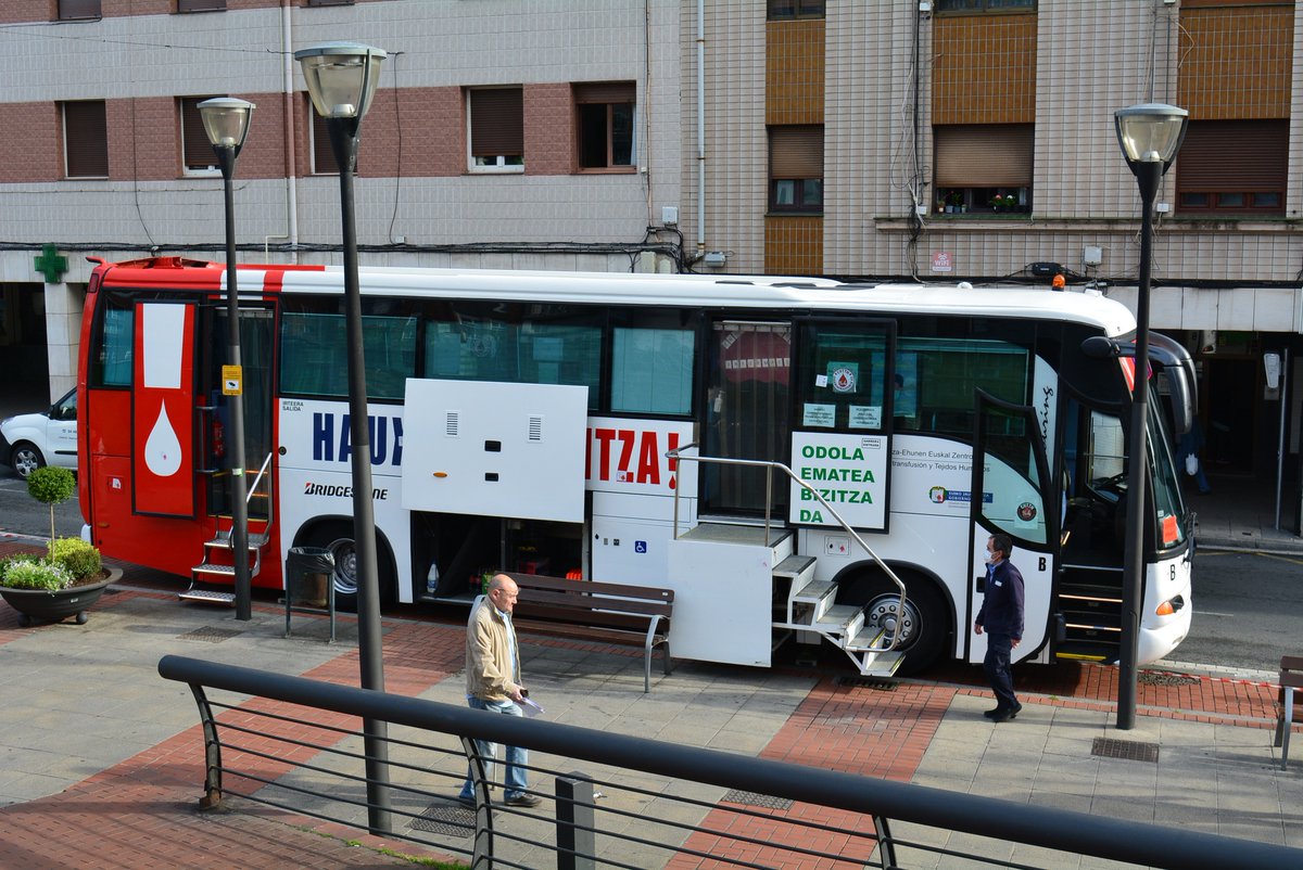 Odola emateko autobusa Kasko plazan egongo da goizeko 9:30etik 14:00etara. Animatu odola ematera!

El autobús para donar sangre estará situado en la Plaza del Kasko de 9.30 a 14:00 horas. ¡Anímate a donar sangre!