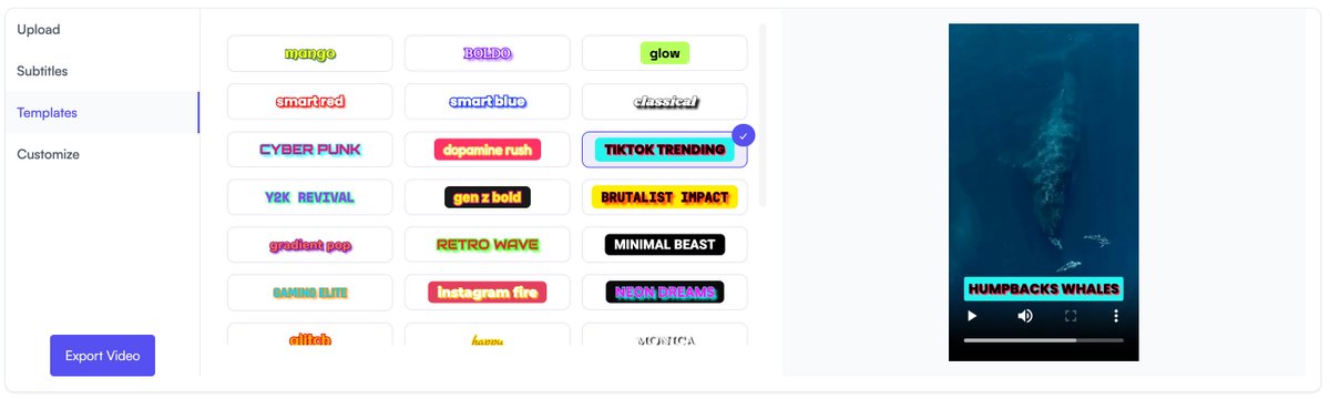 aftabahamedvm's tweet photo. 🔥 Just updated https://t.co/y0lkcEnnID
✨ New upload UI
💥 Viral subtitle styles (engineered to boost watch time)

Creators, your videos deserve this upgrade. 🚀

Try it now &amp; thank me later.

Feedback is gold.🥇

#AItools #Reels #Shorts #ContentCreation #SubtitleMeAi https://t.co/AjM8pNkxy7